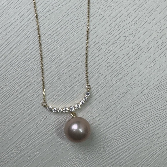 High Quality Pink Edison Pearl Necklace - Picture 5 of 8